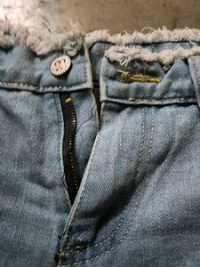 Light Wash Denim Shorts