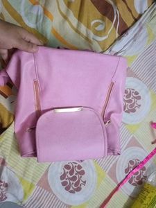 Chic Pink Clutch with Gold Clasp