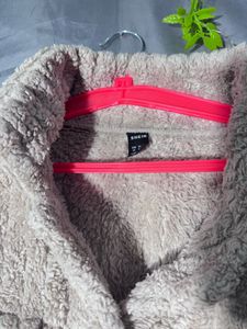 SHEIN Cozy Fuzzy Button-Up Jacket