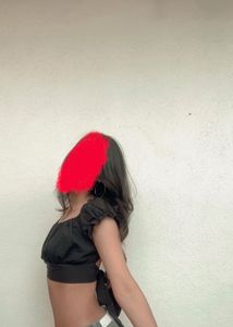 Black Crop top