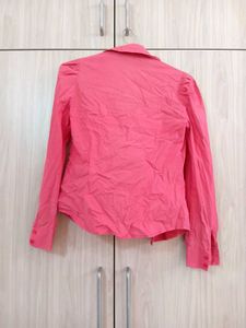 Chic Pink Button-Up Shirt
