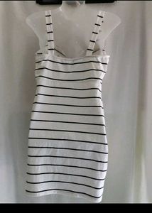 Forever21 Striped Knot Front Mini Dress