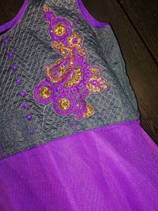 Beautiful Purple Ethnic Gown
