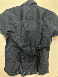 Printed Sea Green Shirt