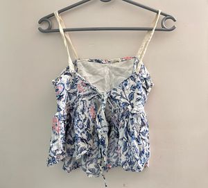 Pinteresty floral backless top