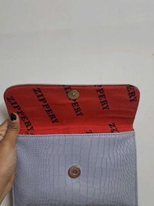 Chic Grey Croc Wallet with Houndstooth Coin Pouch