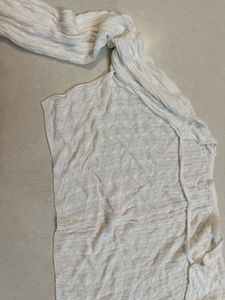Cream Cable Knit coverup