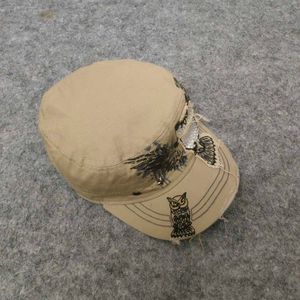 Embroidered Owl Y2K style Cadet Hat