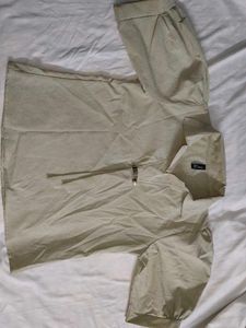 Light Beige Collared Top