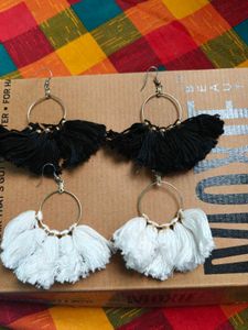 Boho Tassel Hoop Earrings