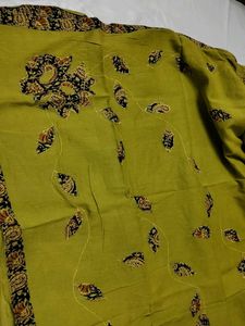 Elegant Olive Green Saree