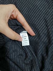 Chic Black Ruched V-Neck Top