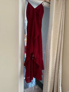 Maroon flare Dress