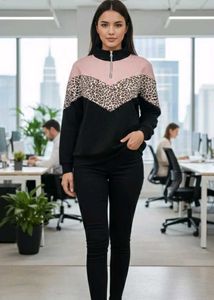 Bust 50 Inches  Animal Print Sweatshirt On Sale