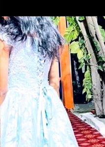 Beautiful Sky Blue Embellished Gown