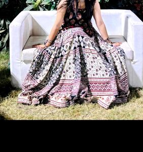 Bohemian Print Ethnic chaniya choli🖤⚪️♥️