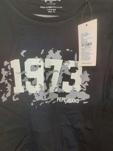 Pepe Jeans Men's Typography Round Neck T Shirt.
