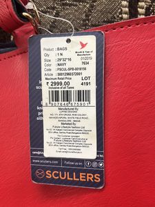 Scullers Bag New With Tag