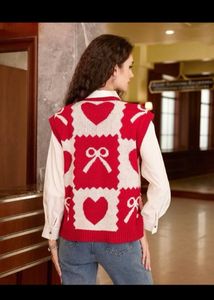 URBANIC Festive Korean Knit Sweater Vest