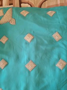 Pure Creap Saree With Work