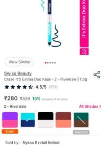 Blue &amp; Teal Dual Kajal