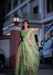 Green Floral Lehenga Choli