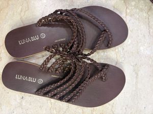Luna Blu by Westside brown flats