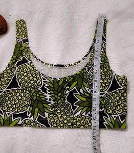 Very Fancy And Amazing Pineapple Crop Top