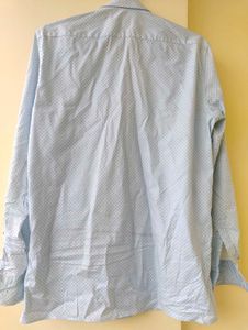 Hand painted Green Patterned Button-Up Shirt