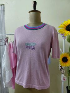 Cute Pink "Candy Girls" Graphic Tee