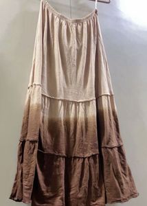 Boho Tiered Strapless Maxi Dress