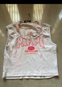 COMBO of 3 Striped Sleeveless Polo Top