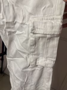 White Cargo Pants