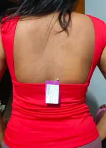 Ruched Deep back top