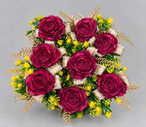 8 pcs. Artificial Rose Flower