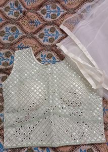 Real Mirror Work Lehenga