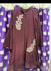 Maroon coord set with Elegant Embellishments