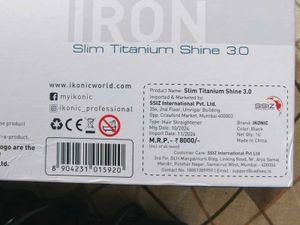 IKONIC Slim Titanium Shine 3.0 Hair Iron