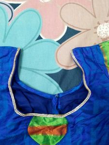 Royal Blue Ethnic Blouse with bead works✨💙
