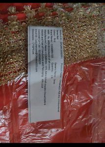 heavy embroidered party wear saree new with tag