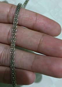Chic Silver Chain Necklace with Beads
