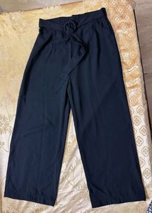 🖤 Sassafras Tie-Waist Wide Leg Trousers