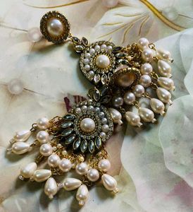 Fancy Party Wear Havey Long Size Earrings
