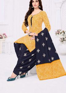 Mayur Brand Yellow Pure Cotton Suit