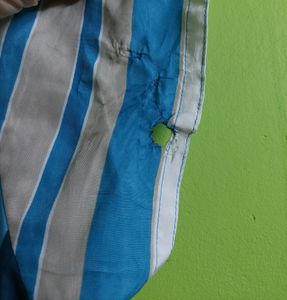 Blue Stripes High Low Kurti