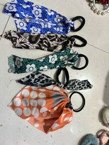 Cute Hair Ties with Scarves