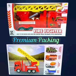 Sanco Toys Kids Friction-Powered Firefighter Truck
