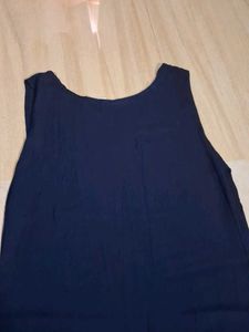 Classic Navy Blue Sleeveless Top