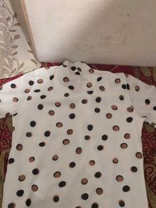 Polka Dot Blouse with Tie