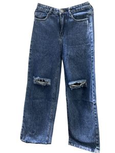 Stylish Ripped Blue Jeans